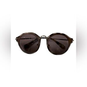 Miu Miu Oversized Brown Sunglasses - Made in Italy